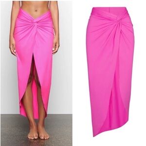 Skims Swim Sarong Skirt Size Medium , Taffy Pink, Kim Kardashian